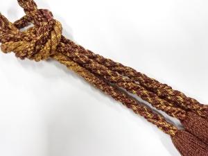 正絹　撚り房　手組み帯締め